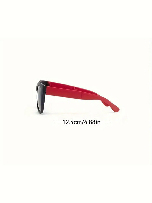 Self-folding square sunglasses for children