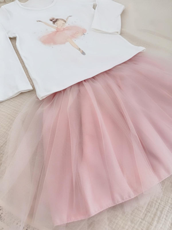 Elegant set for girls - 3-piece set in soft pink