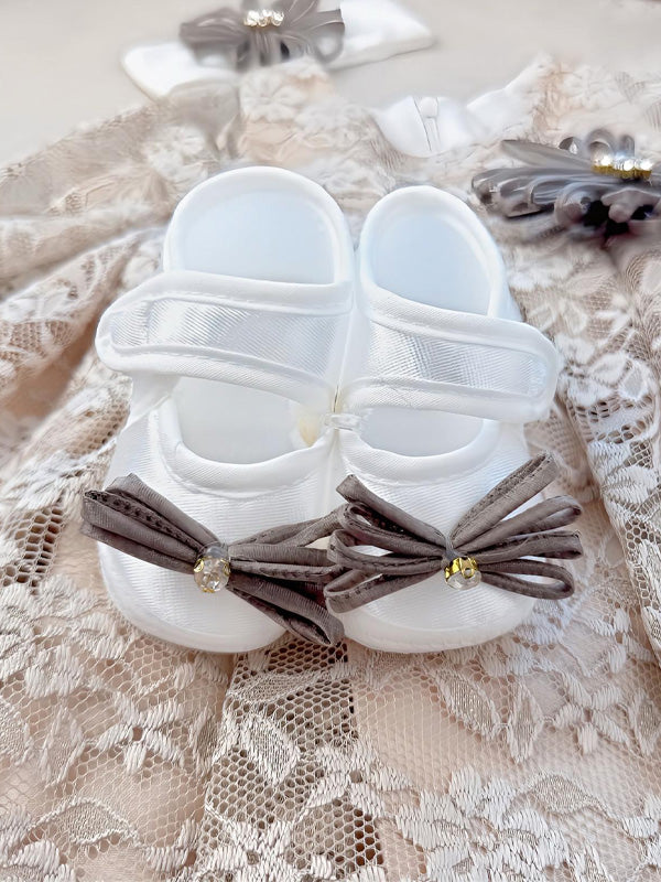 Festliches Set für Babys - Cremefarben