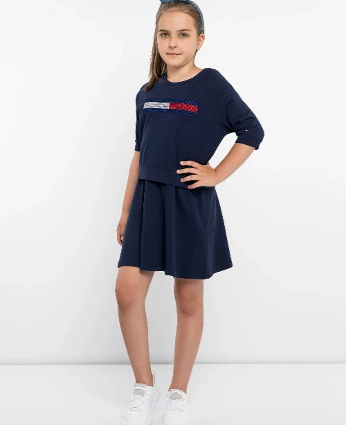 Tommy Hilfiger haljina za djevojčice – Elegantni casual dizajn - Šaramondo