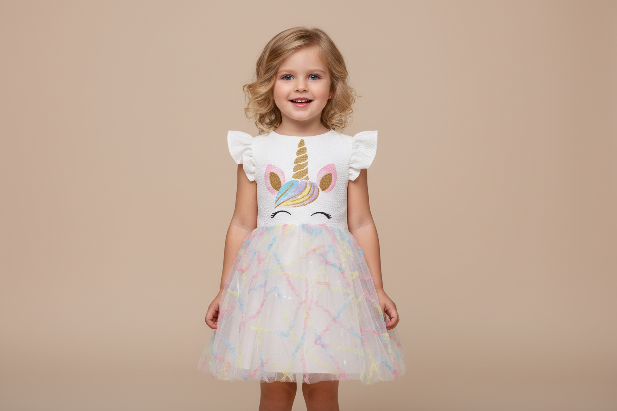 Kinderkleid „Unicorn Dreams“ – Magie bei jedem Schritt