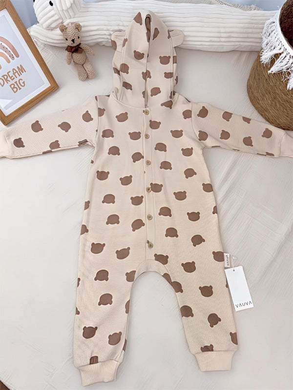 VAUVA teddy bear jumpsuit – organic cotton (3-24 months)