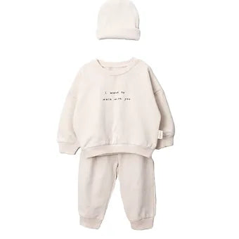 VAUVA children's tracksuit made of organic cotton - Pants, T-shirt and cap