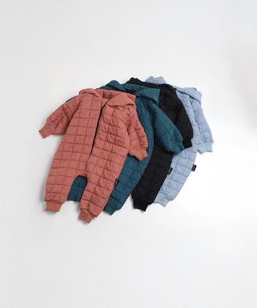 VAUVA spring jumpsuits with hood for babies and children – sizes 3 months-2 years)