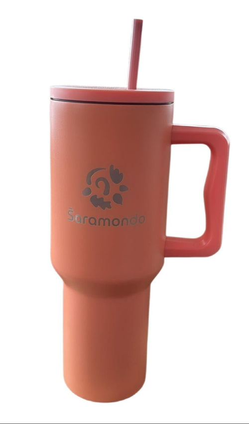 Thermoses with handle and straw - Šaramondo