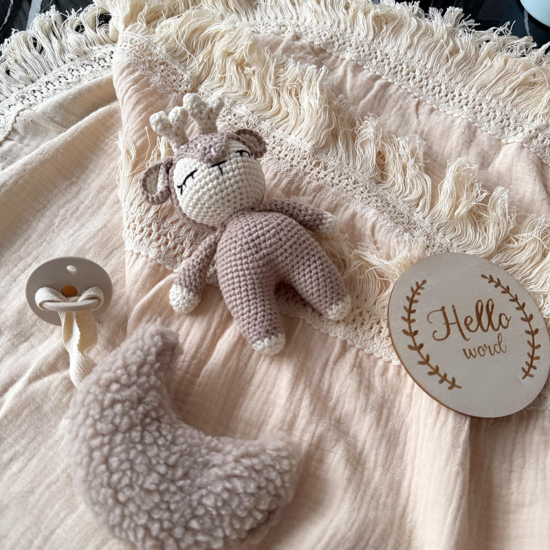 Baby gift set in an elegant case - 100% organic materials
