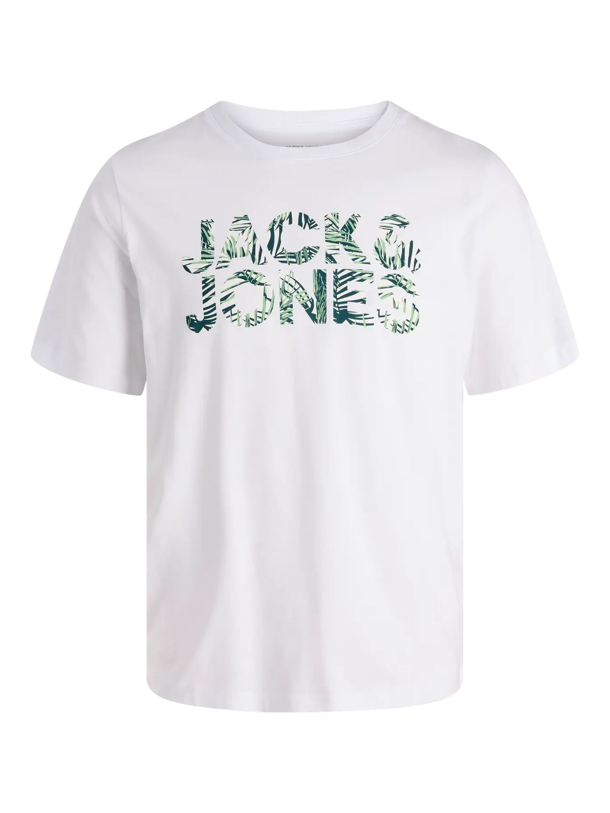 Jack and Jones Junior bijela organska majica s pigment printom