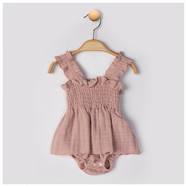 Organski baby romper s volanima – BEGI Baby (EU 62–92)