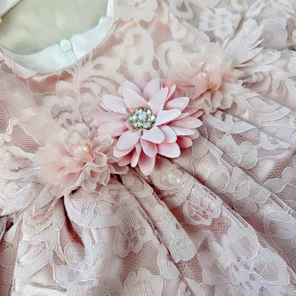 Festive baby set - soft pink
