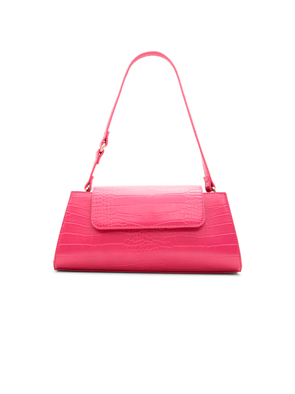 Call It Spring Handtasche in Krokodiloptik – rosa