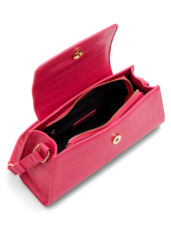 Call It Spring Handtasche in Krokodiloptik – rosa
