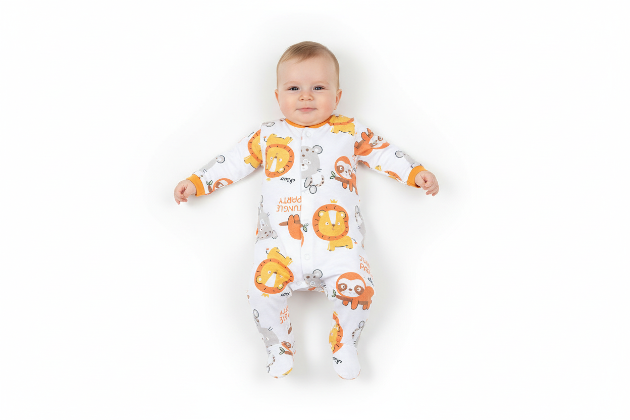 Chicco „Jungle Party“-Body mit Beinen – FSC®- und OEKO-TEX®-zertifiziert