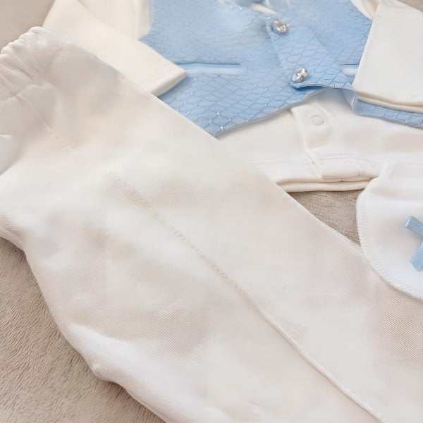 Festive set for the baptism ceremony – for boys, 0-3 months
