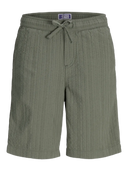 Jack & Jones Junior Jogging-Shorts aus Seersucker-Stoff