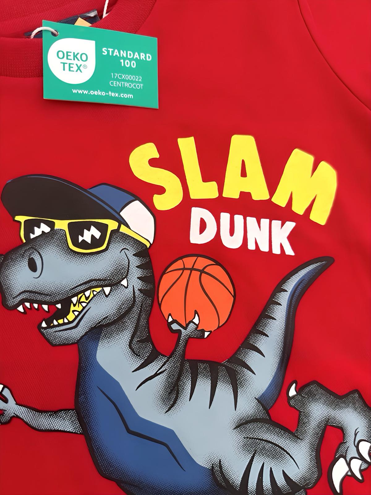 Chicco Kinder T-Shirt "Slam Dunk Dino" – 100% Baumwolle