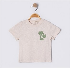 Kinder T-Shirt mit Palmen-Print – 100% Baumwolle