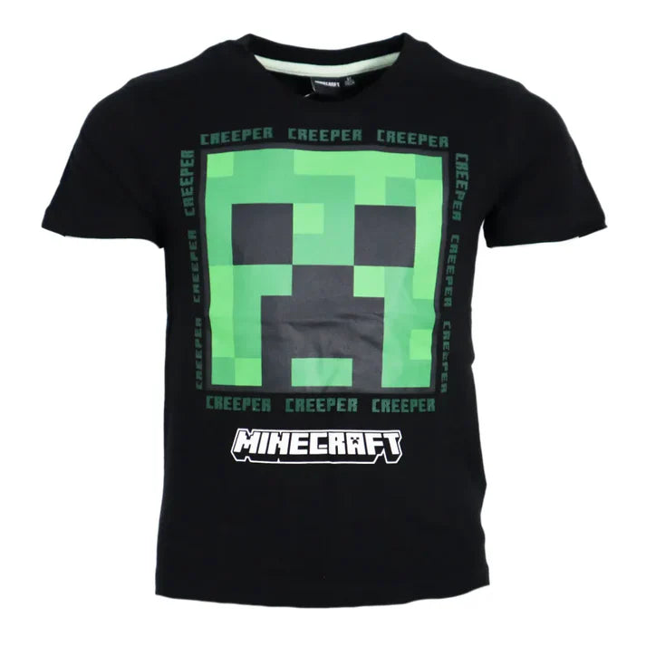 Minecraft-Kurzarm-T-Shirt für Jungen, 100 % Baumwolle