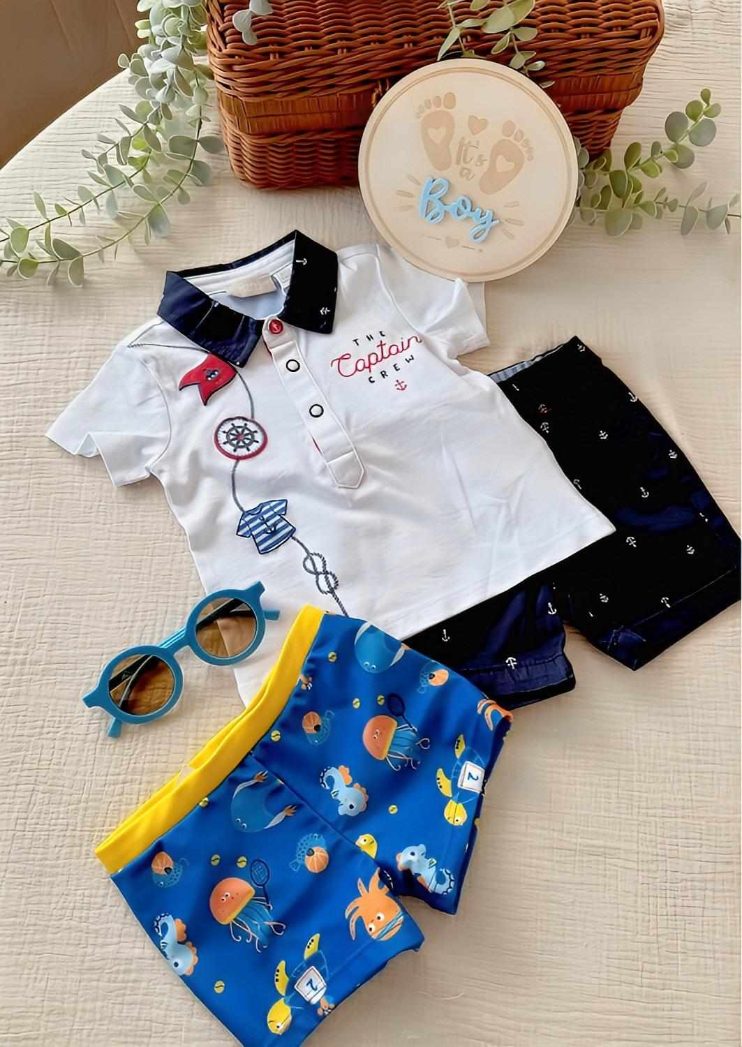 Poklon set za dječaka – “Captain Crew” Baby Gift Box (Veličina 62)