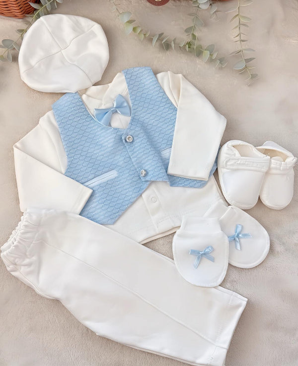 Festliches Set für die Taufe – für Jungen, 0–3 Monate