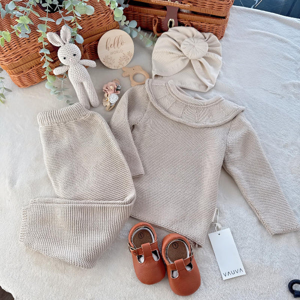 Vauva ekskluzivni poklon set "Zeko Elegance" – 100% pamuk i bezvremenski stil (veličina: 74-80)