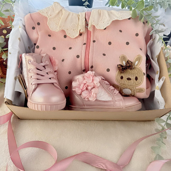 Poklon paket "Zeko Pink" – nježna elegancija za male princeze (veličine: 62-80)