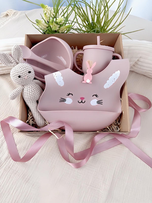 Silicone feeding set in a gift box - the perfect gift for little gourmets