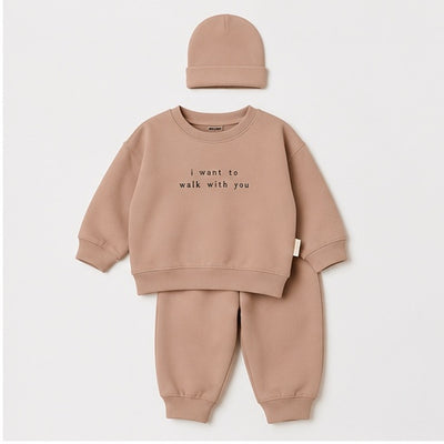 VAUVA children's tracksuit made of organic cotton - Pants, T-shirt and cap