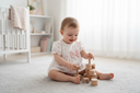 BABY ROSE -  ljetni set za djevojčice s pletenim detaljima – 100% pamuk (EU 68–86)