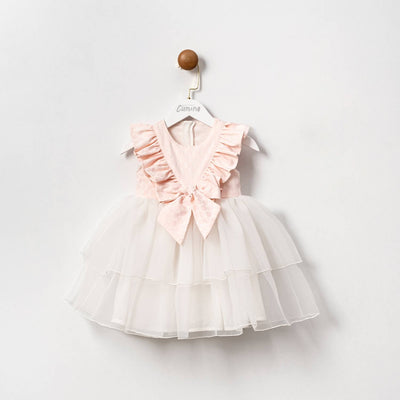 Cumino Grace – festliches Pastellkleid mit Rüschen