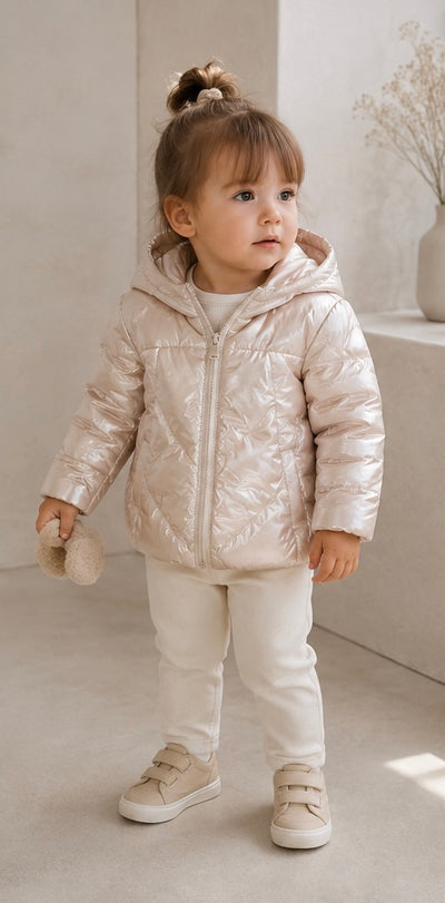 PLEASE-Winterjacke in beige (Gr. 74-98)