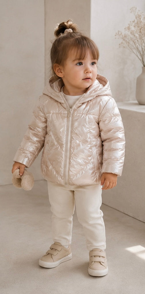 PLEASE-Winterjacke in beige (Gr. 74-98)