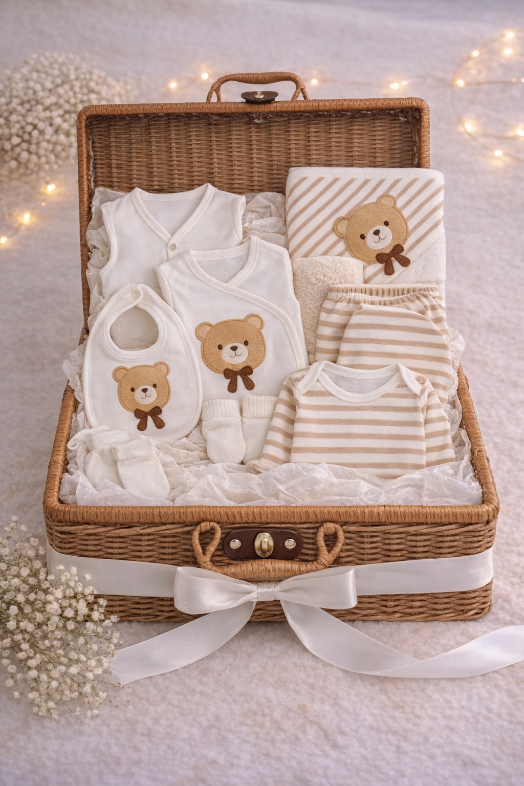 Newborn set Teddy Stripes od 10 dijelova