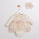 Mary&amp;Joe "Ines" Festive Romper with Bow and Lace (3–18 months)