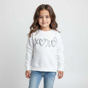 Modern children's T-shirt with XOXO print and side zipper