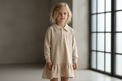 Vauva-Kinder-Polokleid mit Rüschen