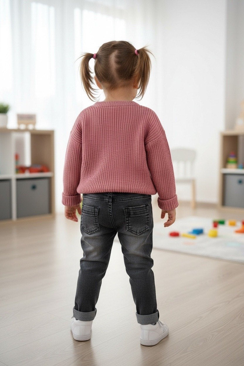 Jeans with Snoopy motif