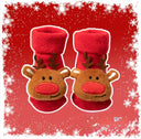 Christmas baby socks with 3D room - non-slip