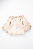 VAUVA children's fleece vest – Light brown and Dark brown (74-104)
