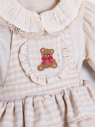 Cumino süßes Baby-Mädchen-Set mit Rüschen (3-18 M)