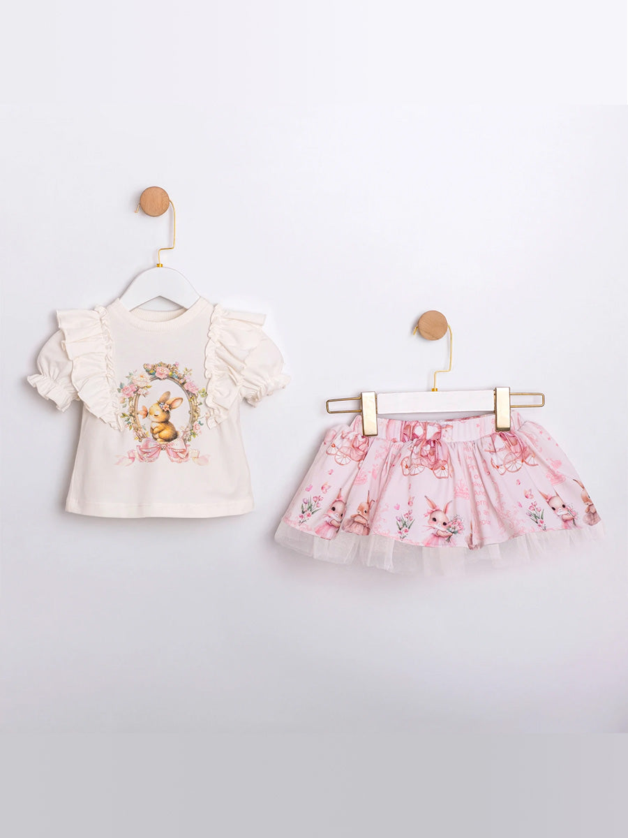 Cumino Easter two-piece set for girls (6-24 M)