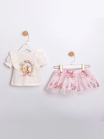 Cumino zweiteiliges Oster-Set für Mädchen (6-24 M)