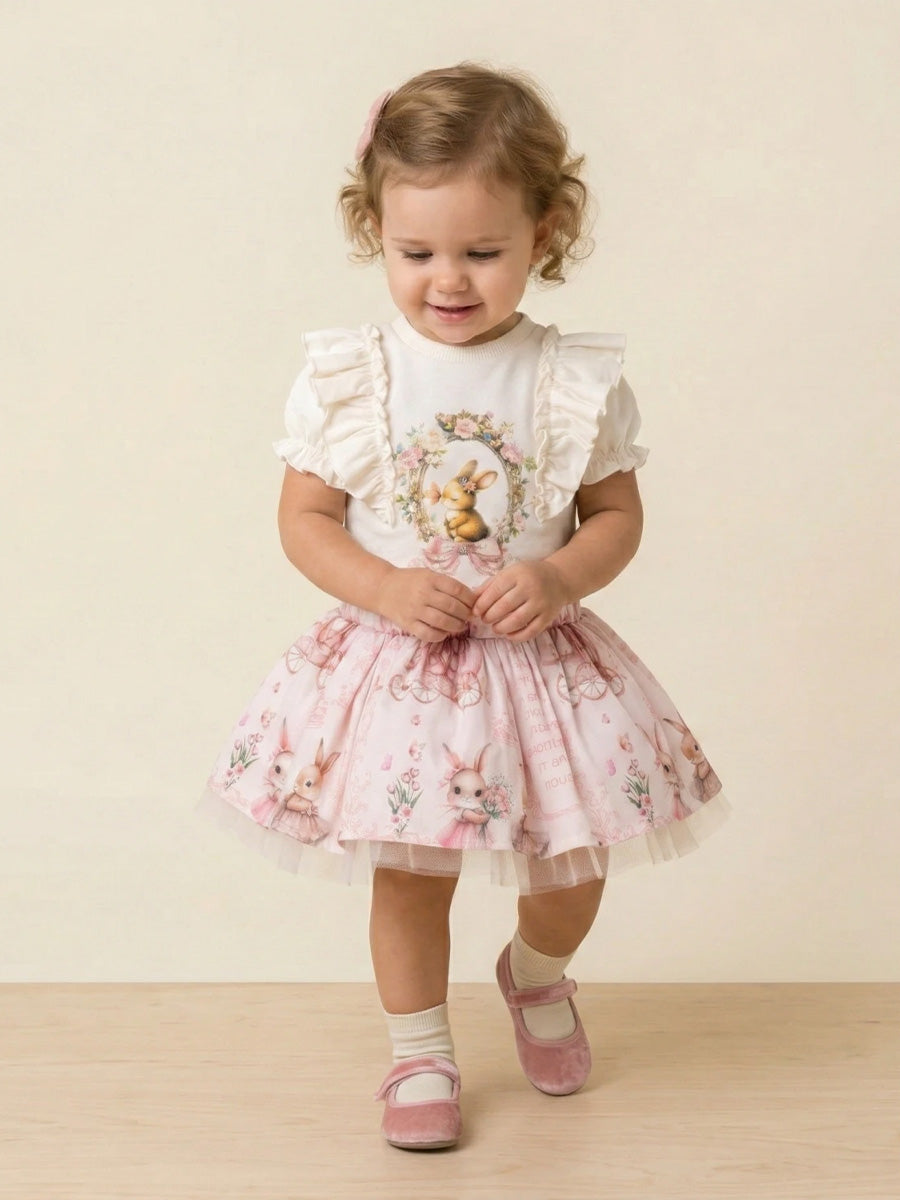 Cumino Easter two-piece set for girls (6-24 M)