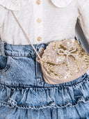 CUMINO zweiteiliges Set Bluse und Jeans mit Rüschen (2-5 JAHRE)