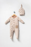 Cotton baby set with cap - 100% organic cotton