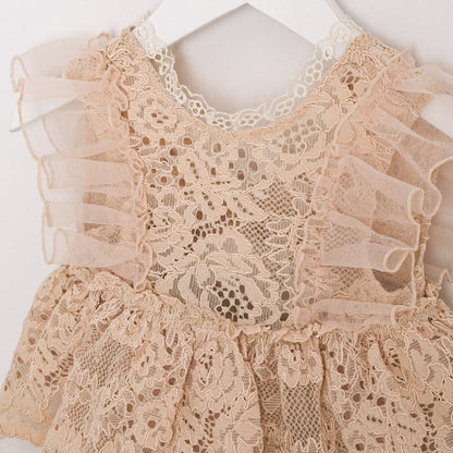 Mary&amp;Joe "Rosalie" Lace Set with Hat (3–18 months)