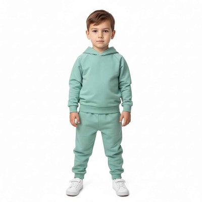 Vauva Kinder-Jogginghosen-Set mit Kapuze – Mintgrün