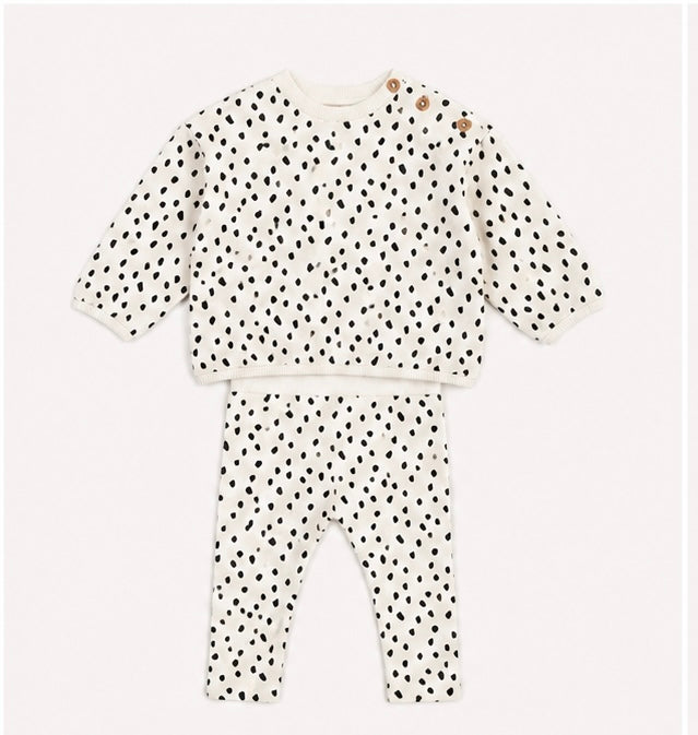 Chicco kompletić za bebe – dukserica i tajice, 100% pamuk