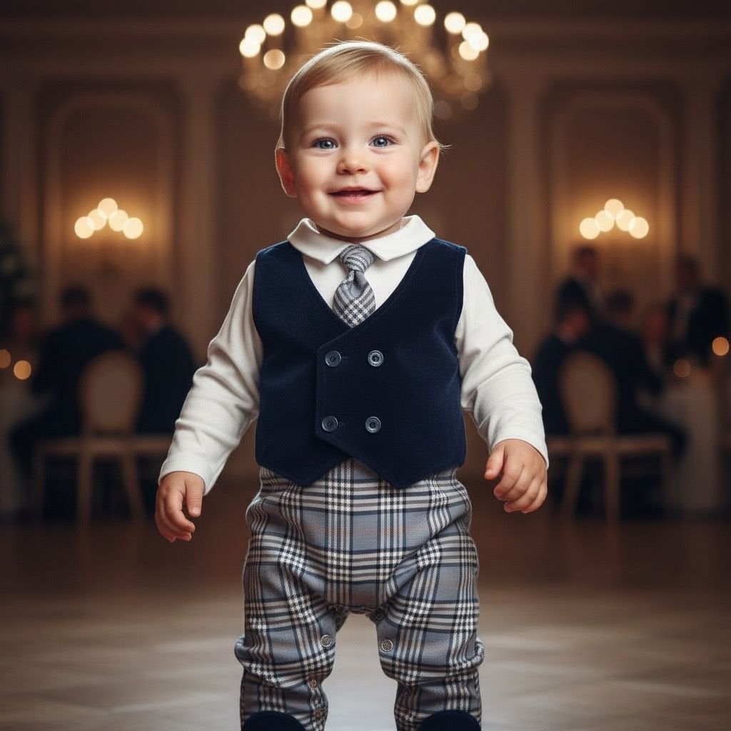 Elegantni kombinezon za bebe Maleni džentlmen