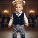Elegantni kombinezon za bebe – Maleni džentlmen