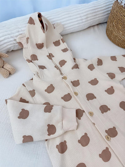 VAUVA Overall mit Bärenmotiv – Bio-Baumwolle (3-24 Monate)